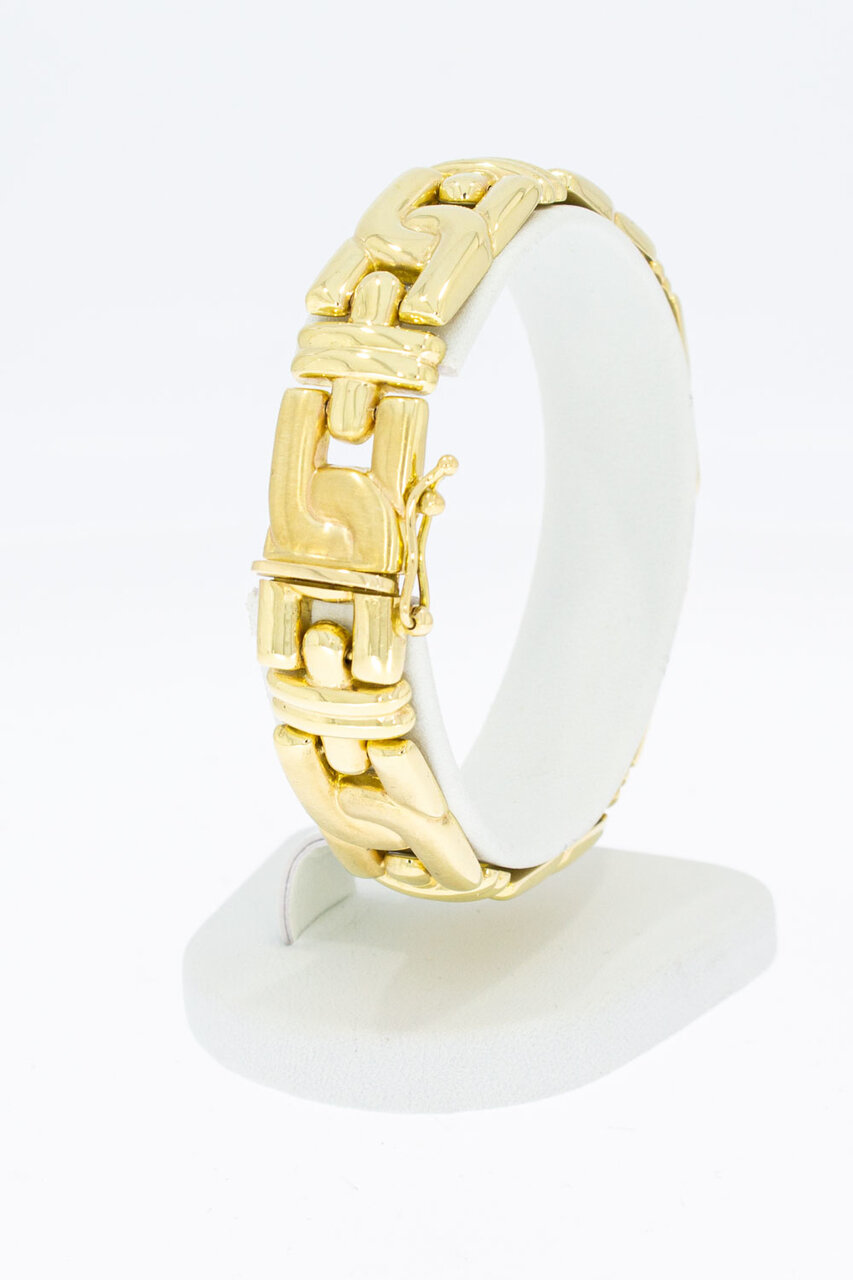 14 Karaat goud brede armband - 17,9 cm