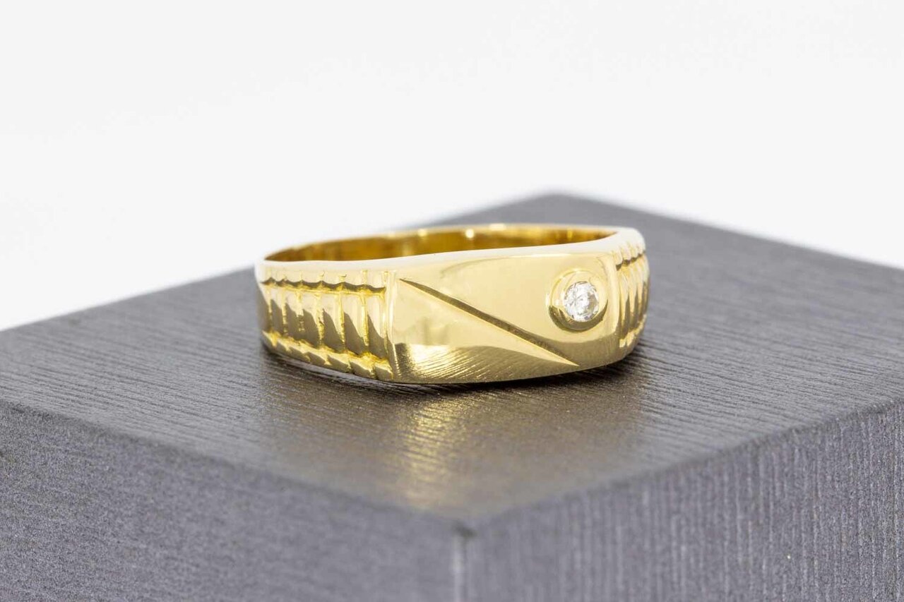 18 Karaat geelgouden ring - 18,9 mm