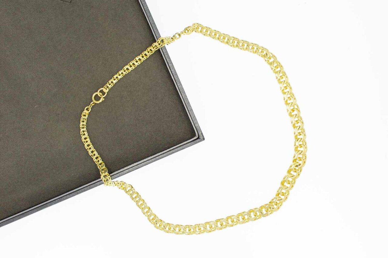 Gevlochten Collier 14 karaat goud - 42,1 cm