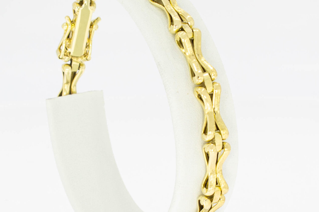 Schakelarmband 14 Karaat goud - 19,1 cm