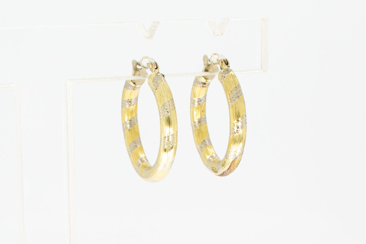 14 Karaat geelgoud Creolen - 2,1 cm