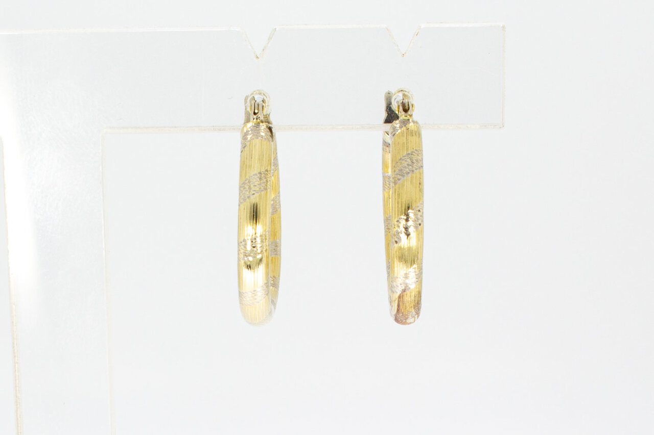 14 Karaat geelgoud Creolen - 2,1 cm