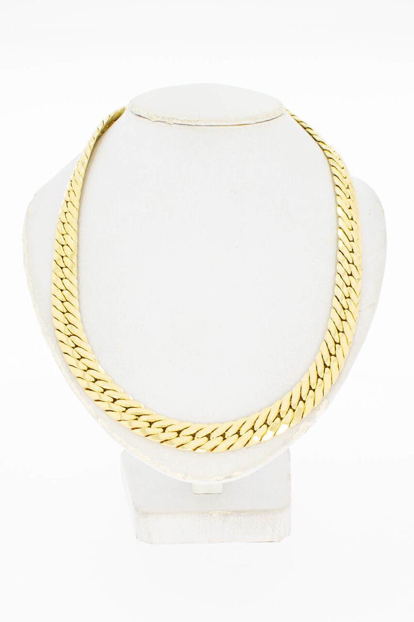 18 Karaat gewalste Gourmet Collier - 41,7 cm