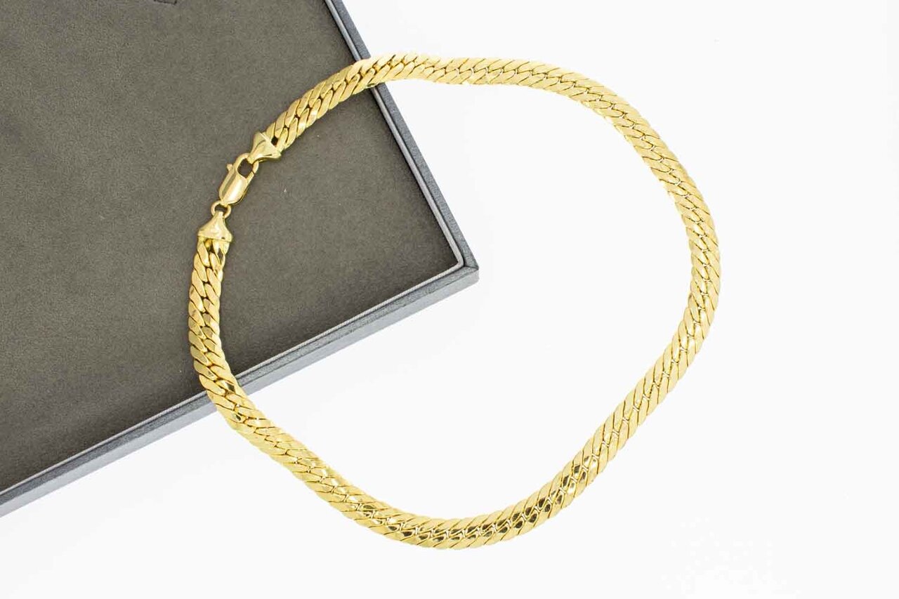 18 Karaat gewalste Gourmet Collier - 41,7 cm