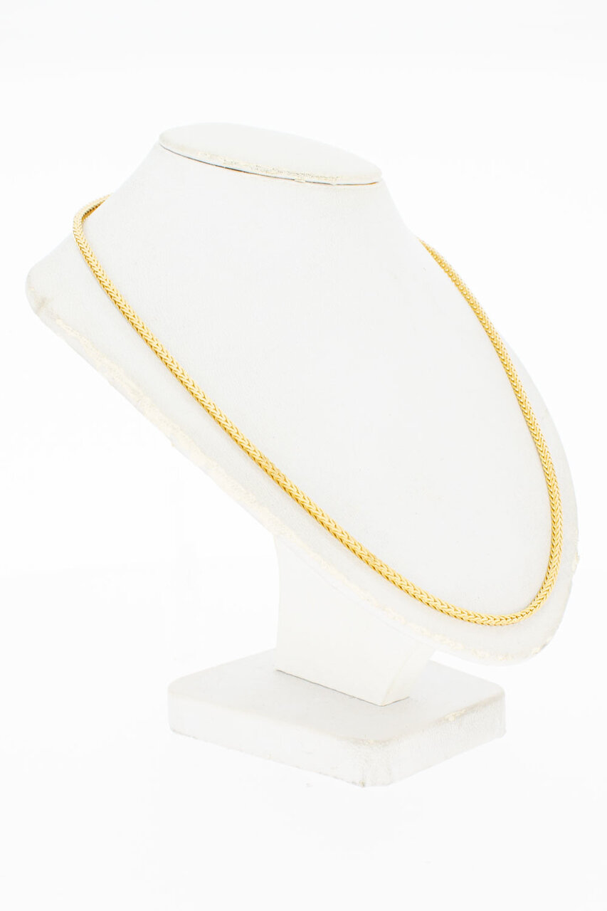 Geelgouden Vossenstaart ketting - 60,8 cm