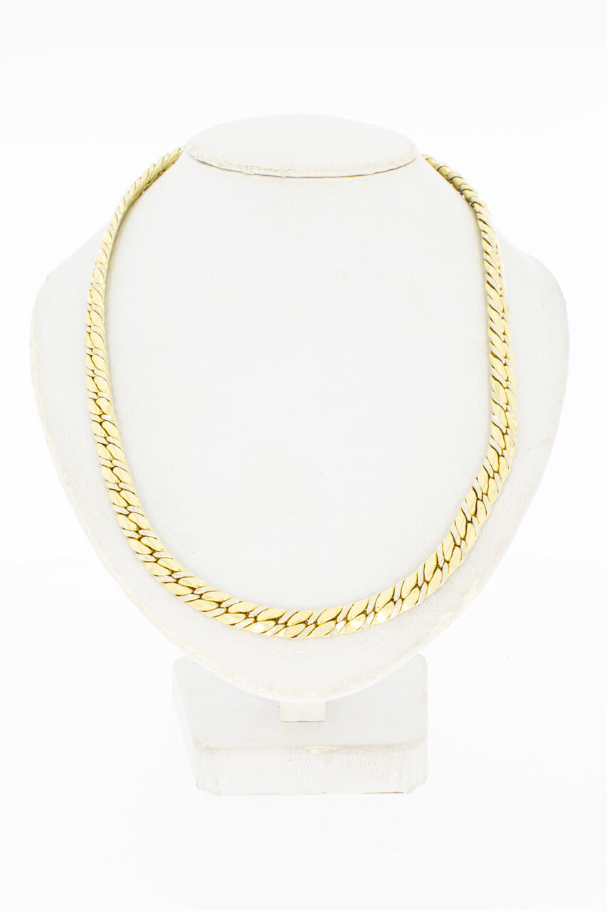 Gevlochten ketting 18 Karaat goud - 44,7 cm