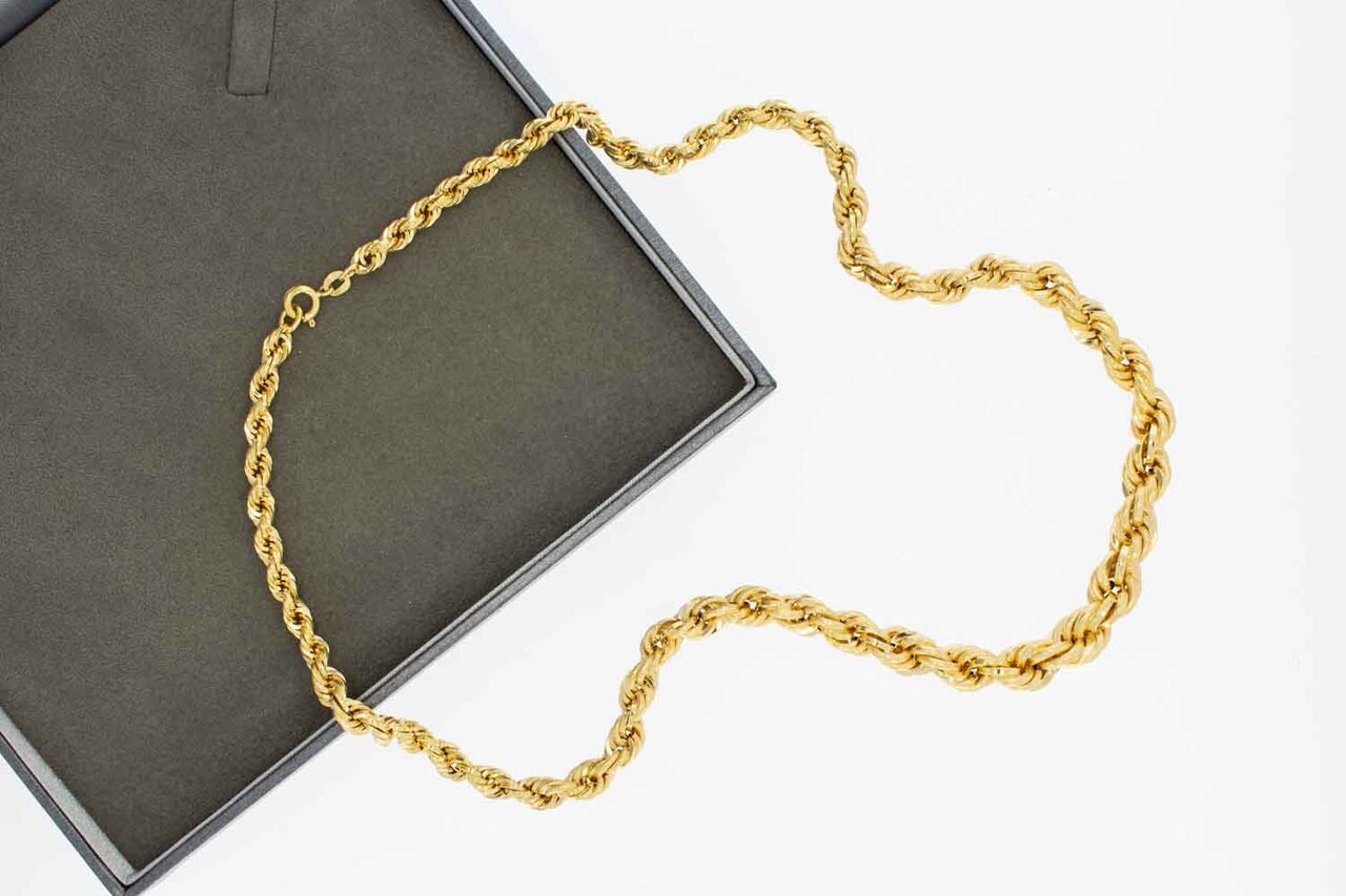 18 Karaat oplopende Koord ketting - 54,8 cm