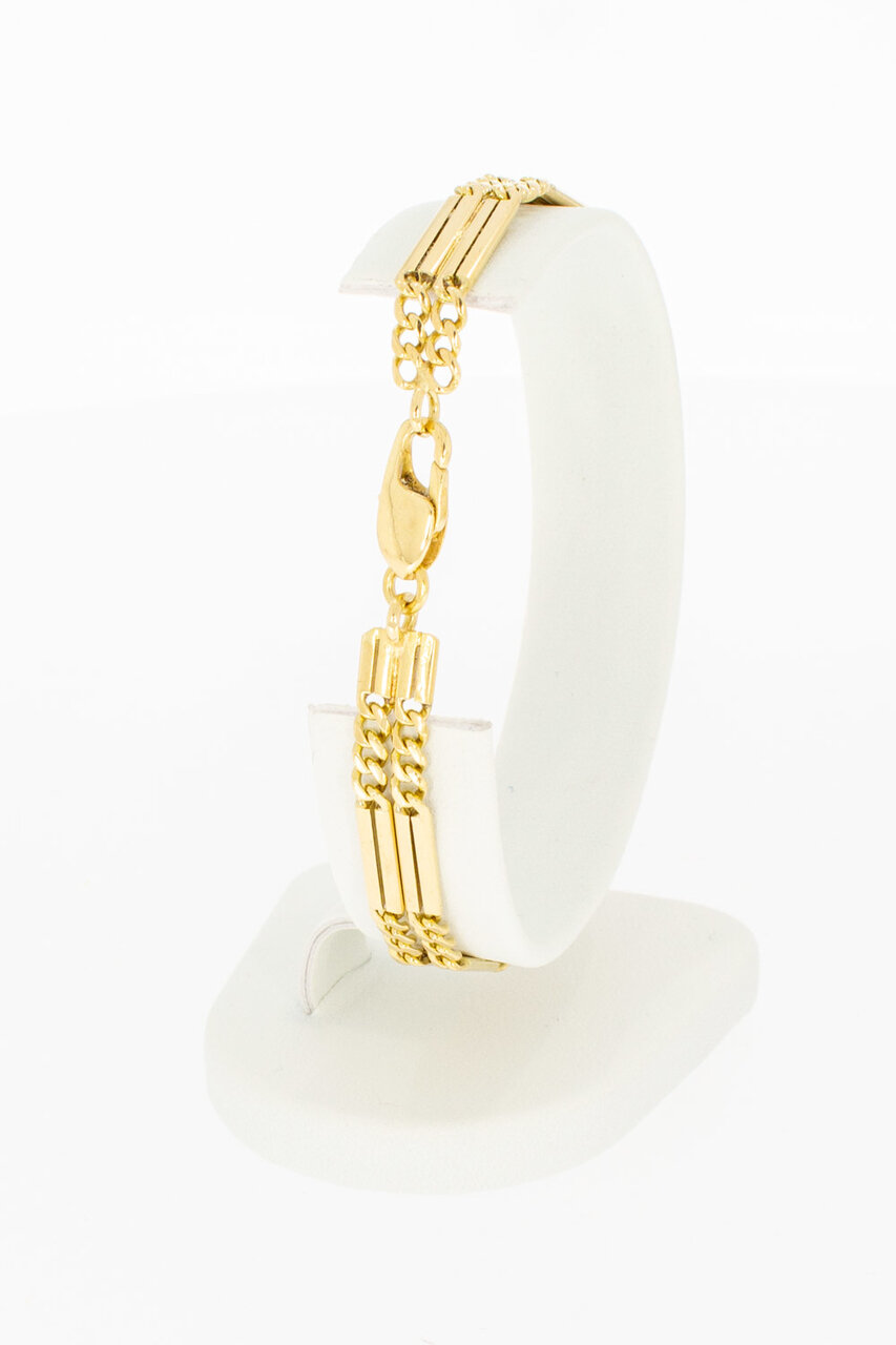 18 Karaat Gourmet armband geelgoud - 19,2 cm