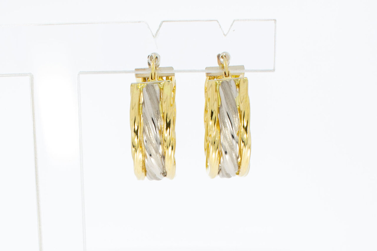 Gouden oorbellen 18 karaat - 2,2 cm