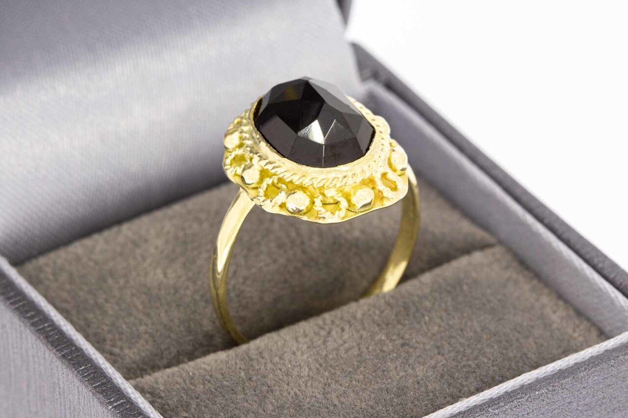 14 Karaat Vintage Granaat ring - 18,7 mm