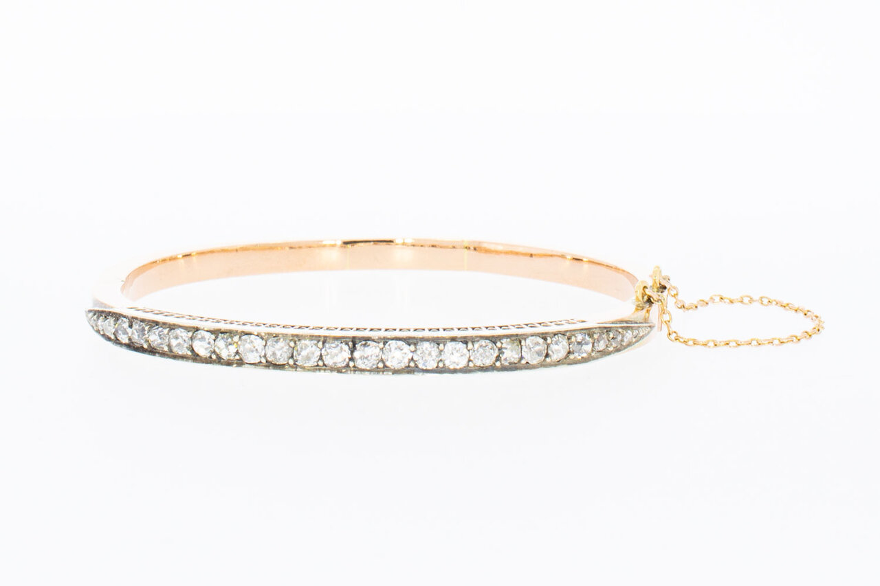 Bangle- diamant armband 18 karaat goud