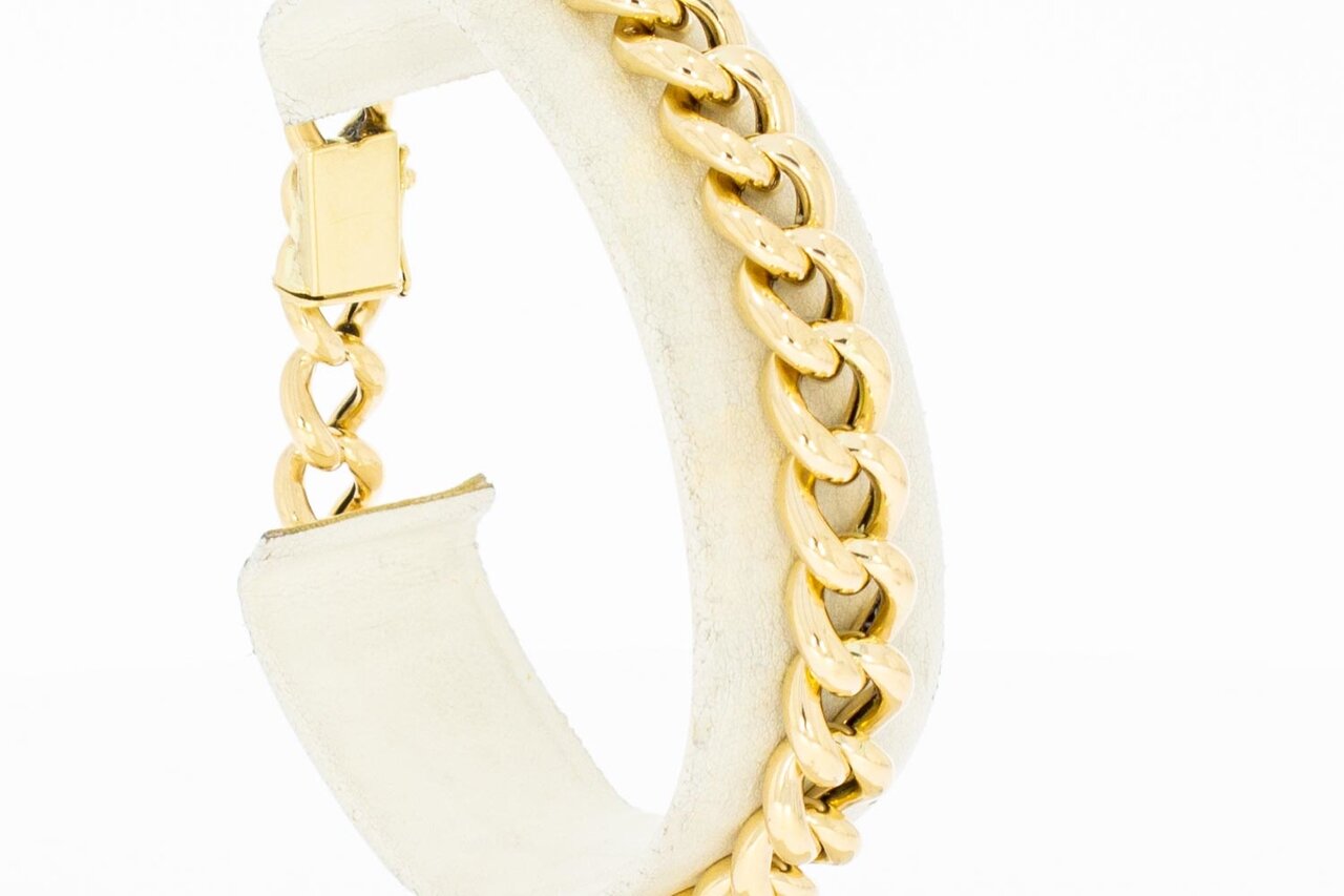 Gourmet armband 14 Karaat - 19,5 cm