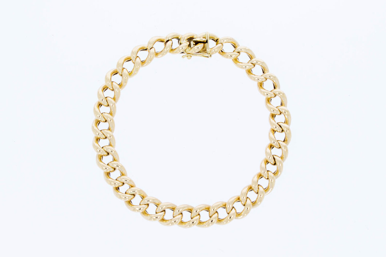 Gourmet armband 14 Karaat - 19,5 cm