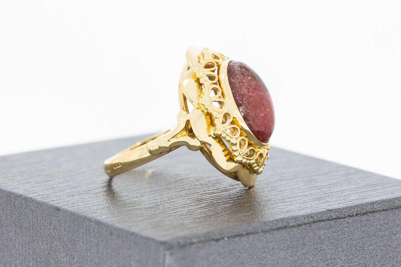 Vintage Rodoliet ring 14 Karaat - 17,3 mm