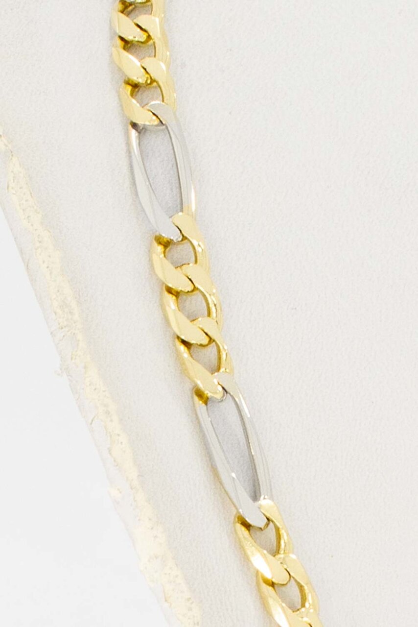 14 Karaat Figaro gouden ketting - 59,5 cm
