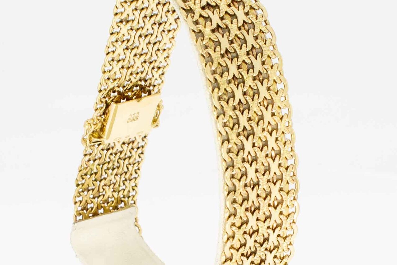 Vintage 14 Karaat goudenarmband - 23,3 cm