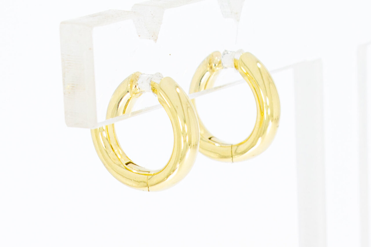 14 Karaat geel gouden oorringen - 1,2 cm