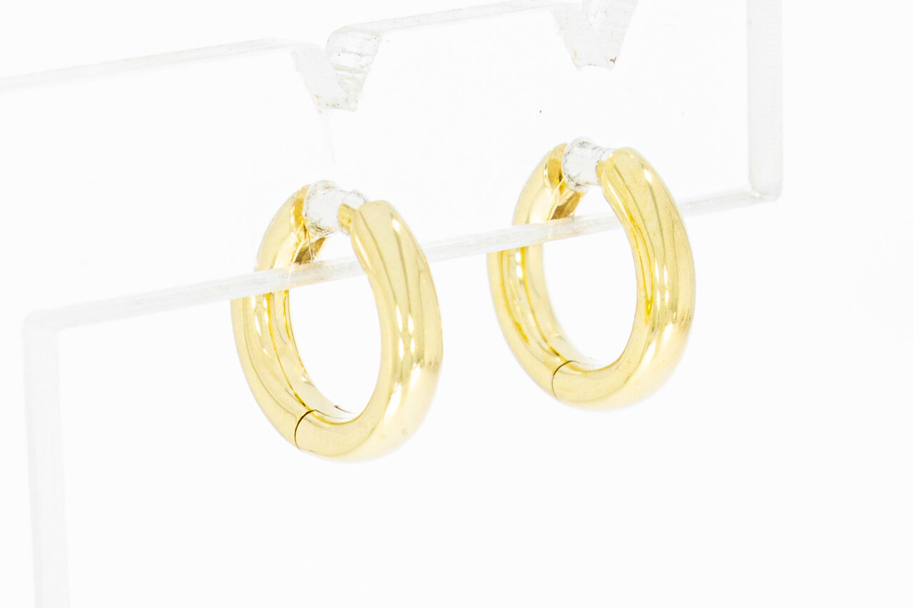 14 Karaat geel gouden oorringen - 1,2 cm