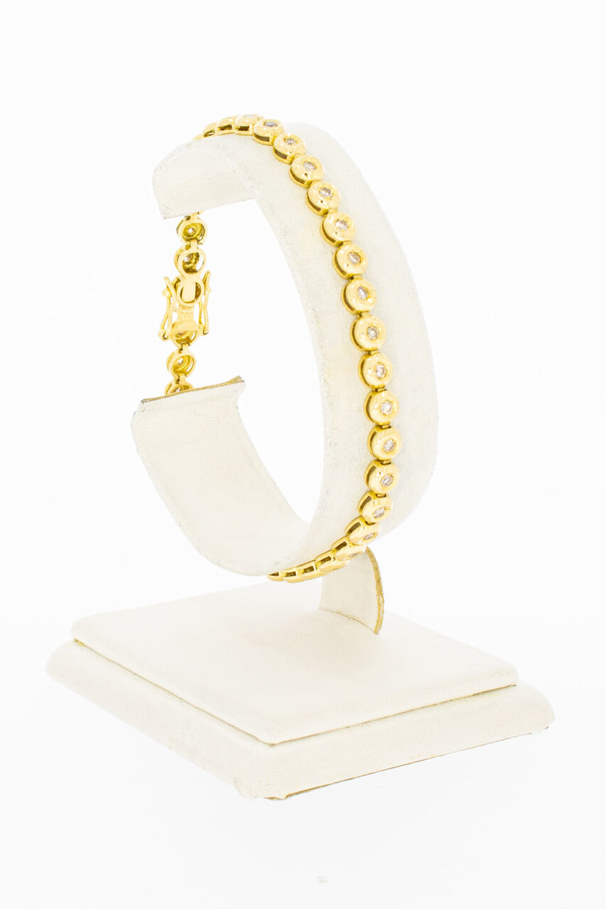 18 Karaat Diamant Tennis Bracelet - 19,4 cm