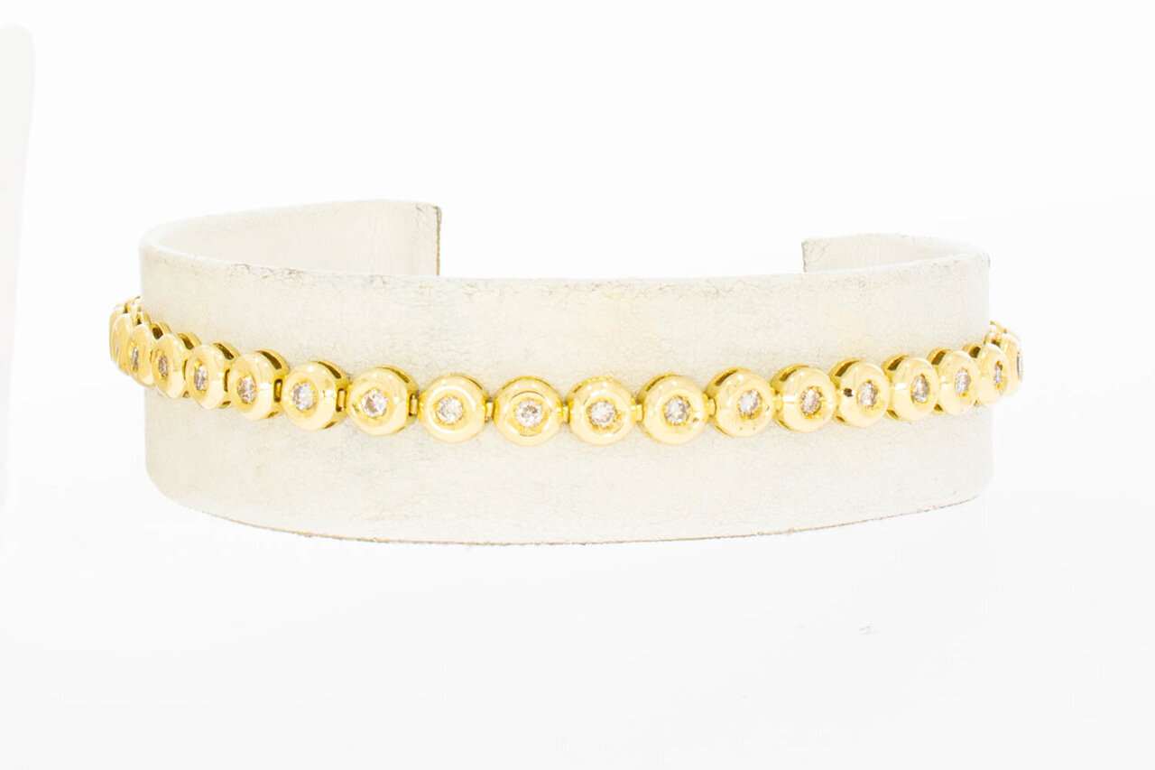 18 Karaat Diamant Tennis Bracelet - 19,4 cm