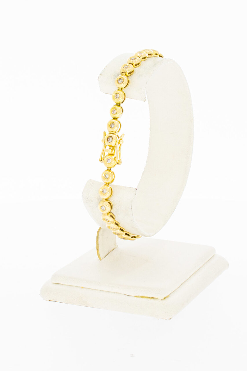 18 Karaat Diamant Tennis Bracelet - 19,4 cm