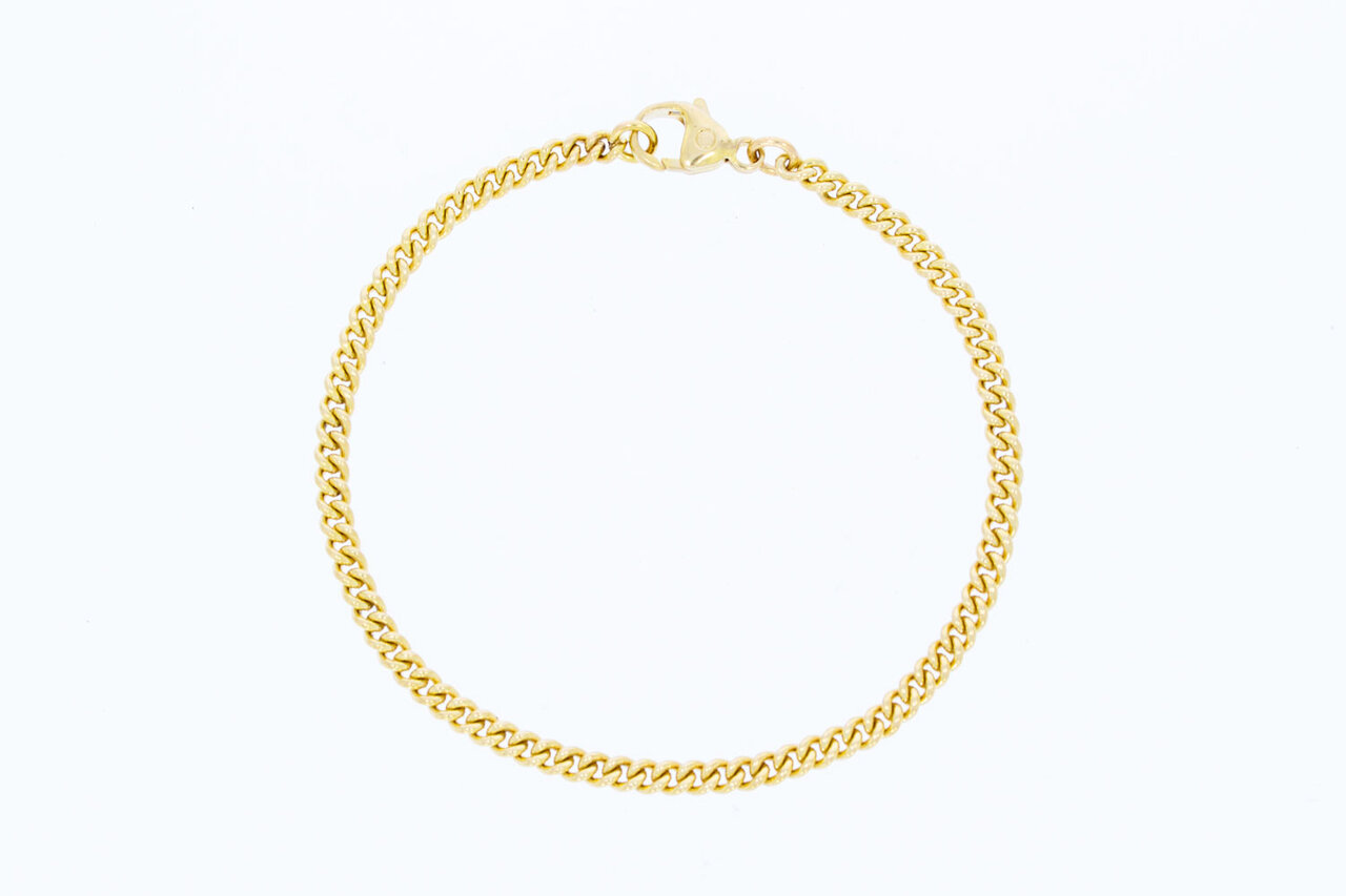 14 Karaat goud Gourmet armband - 19,9 cm