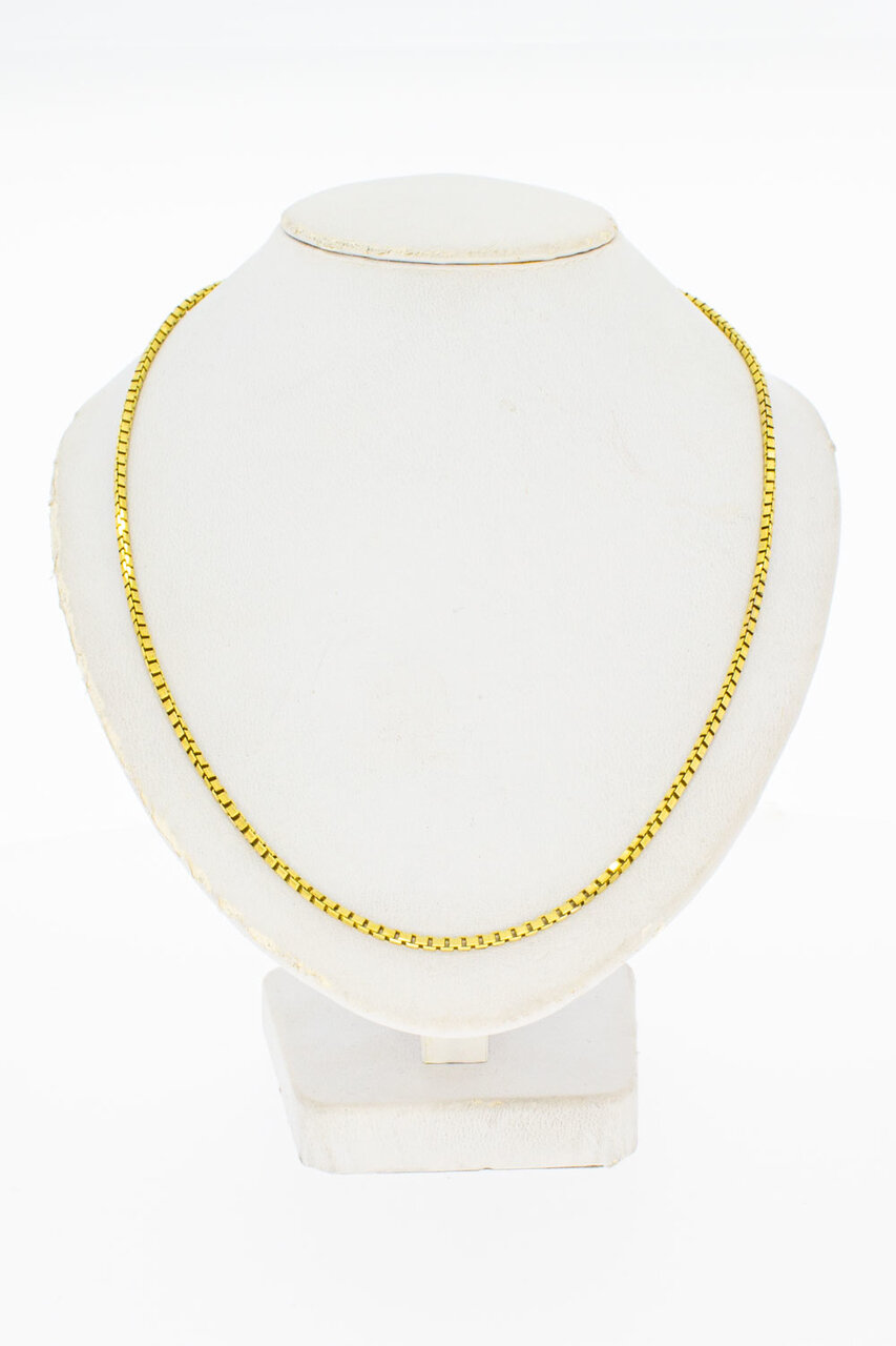 Venetiaanse ketting 8 karaat (geel) - 81 cm