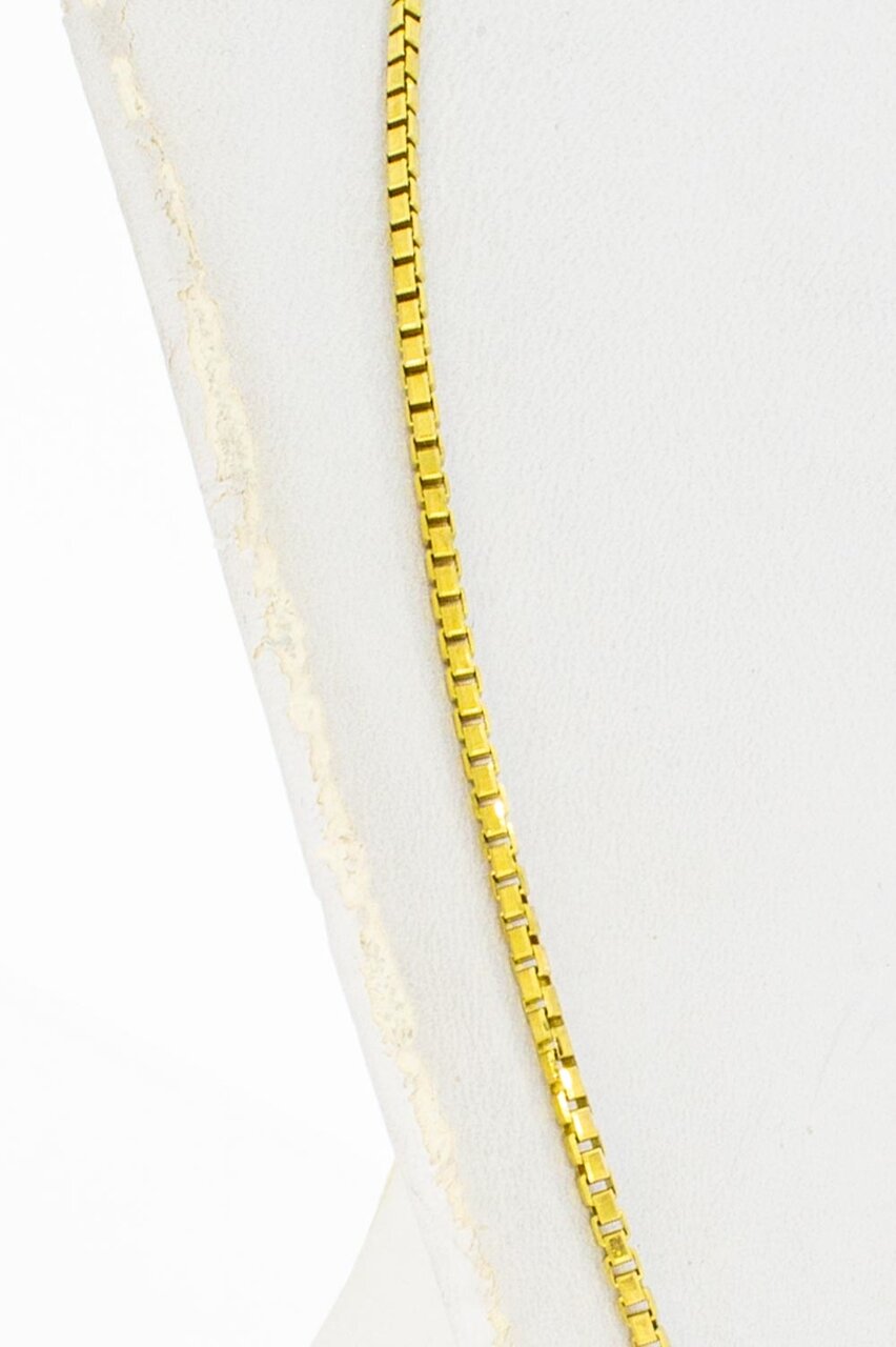 Venetiaanse ketting 8 karaat (geel) - 81 cm