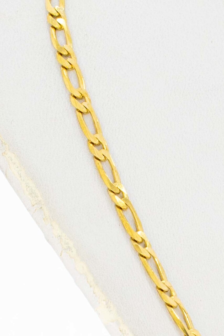 Gourmetketting 18 karaat goud - 59,7 cm