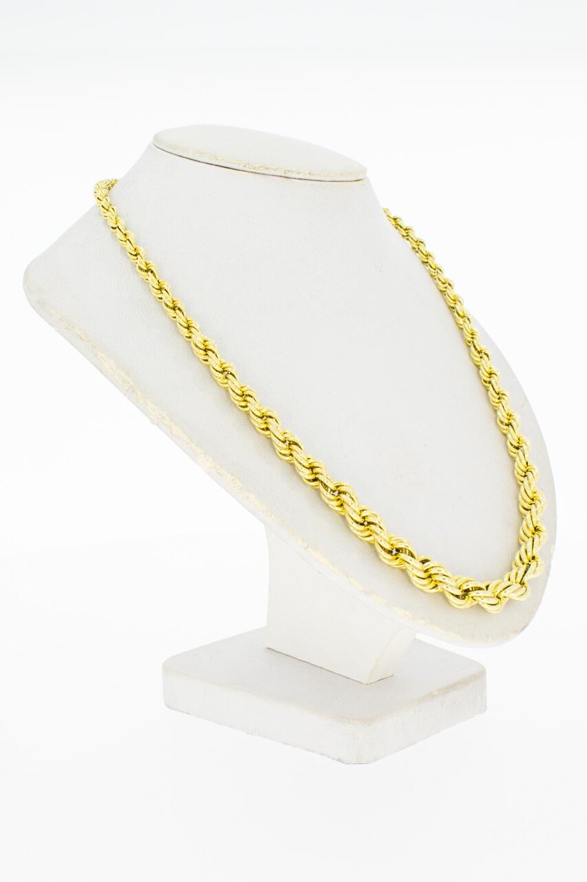 14 Karaat goud gevlochten ketting - 47,5 cm