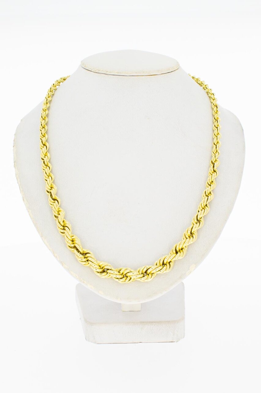 14 Karaat goud gevlochten ketting - 47,5 cm