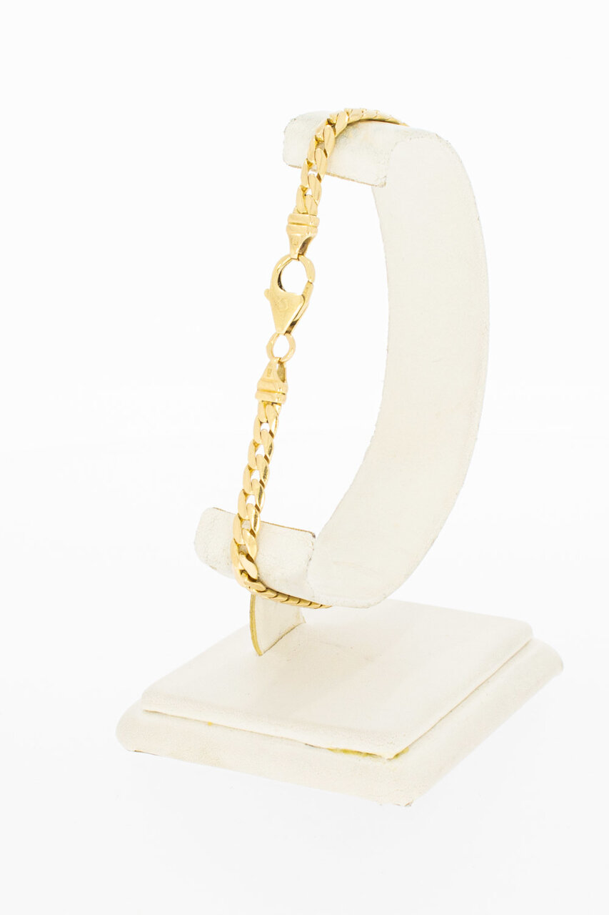 14 Karaat Gourmet goud armband - 22 cm