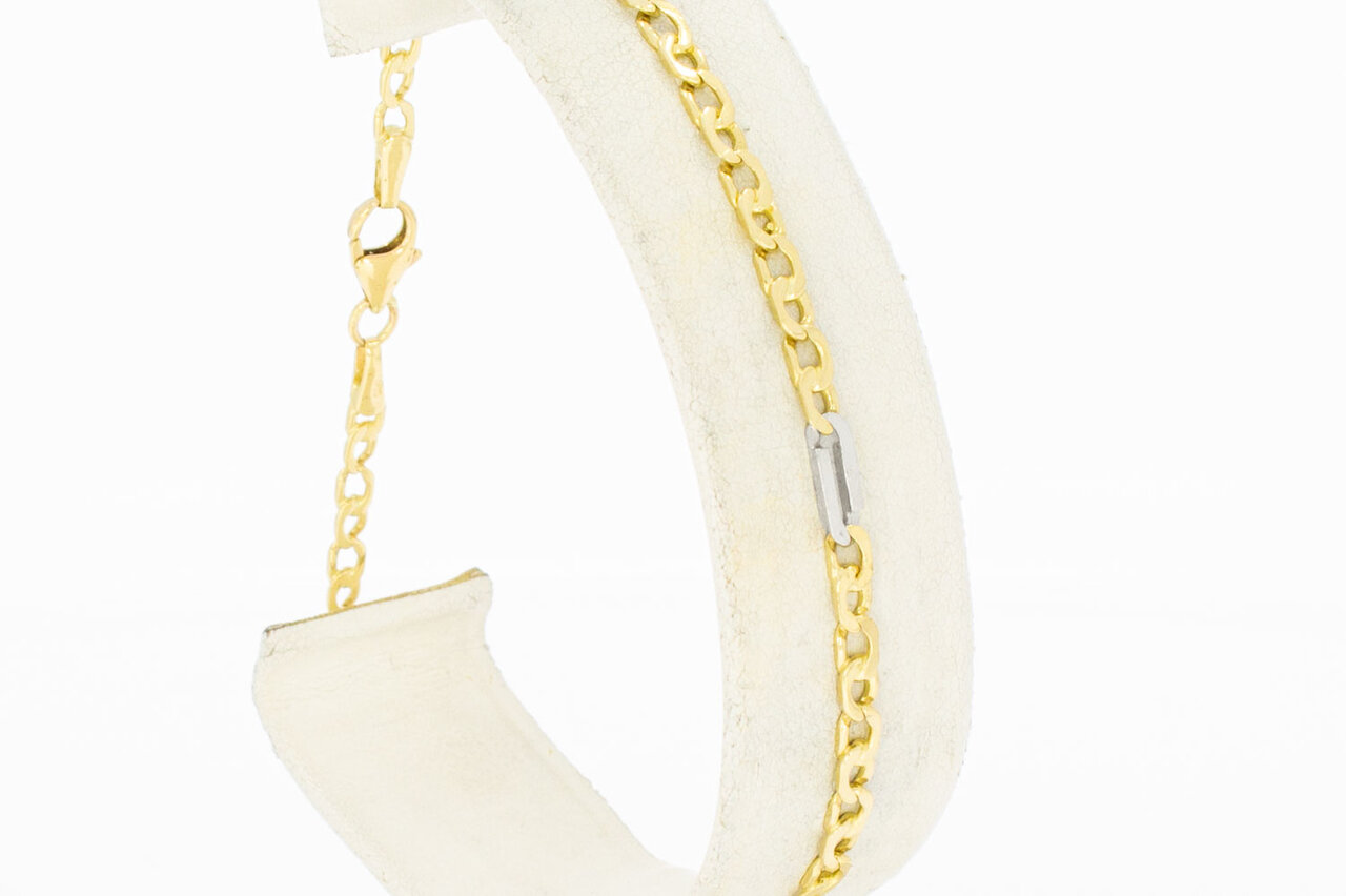 14 Karaat goud Anker armband - 20,7 cm