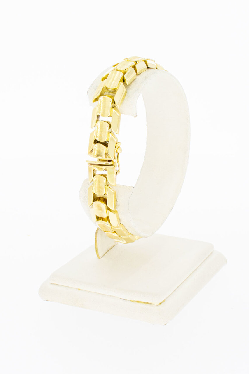 14 Karaat goud Staafjes armband - 18,5 cm