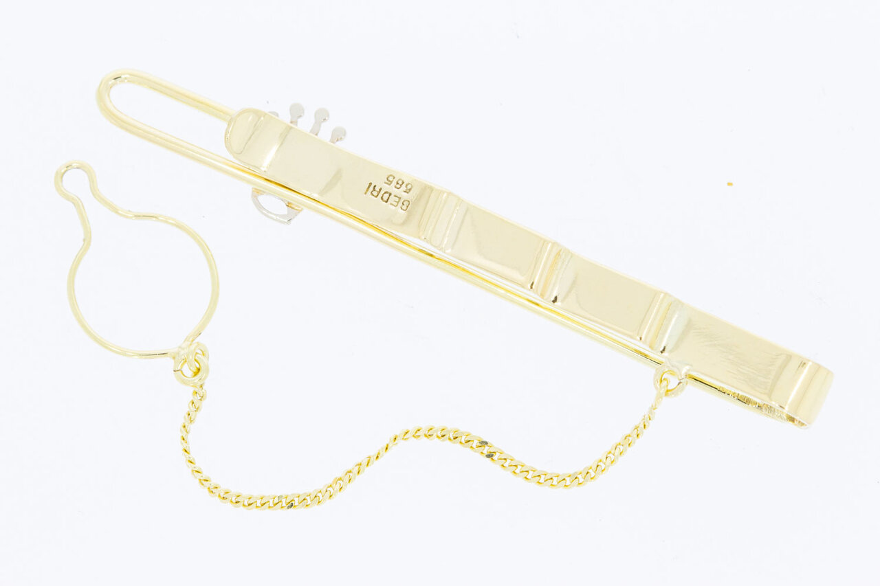 14 Karaat gouden Rolex style dasspeld - 6,2 cm