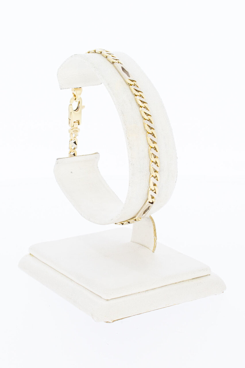 14 Karaat goudenarmband Valkenoog - 19,7 cm