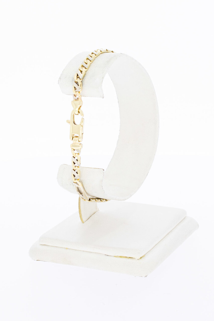 14 Karaat goudenarmband Valkenoog - 19,7 cm