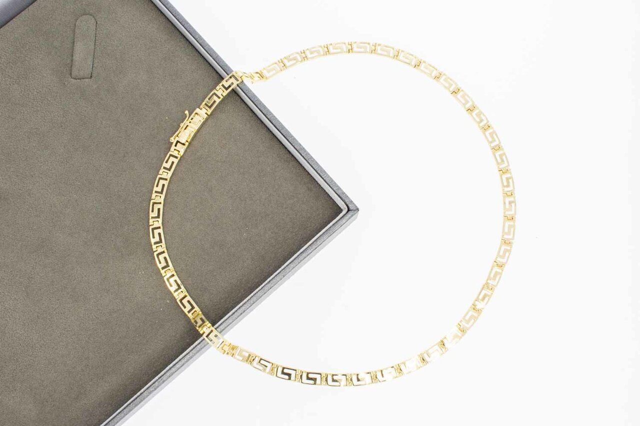 Versace style Collier 14 Karaat goud - 42,5 cm