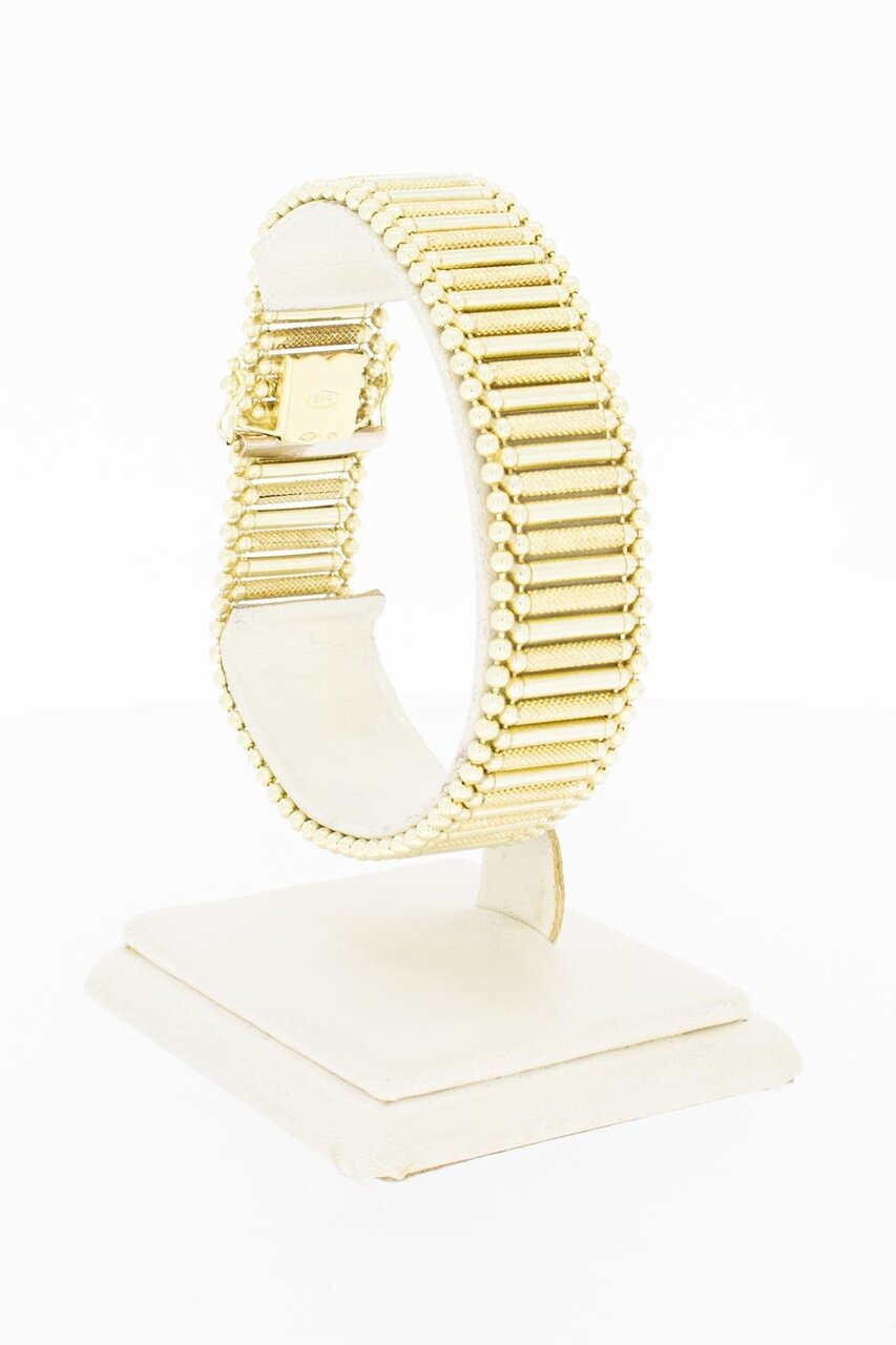 14 karaat Spijltjes armband - 19,6 cm