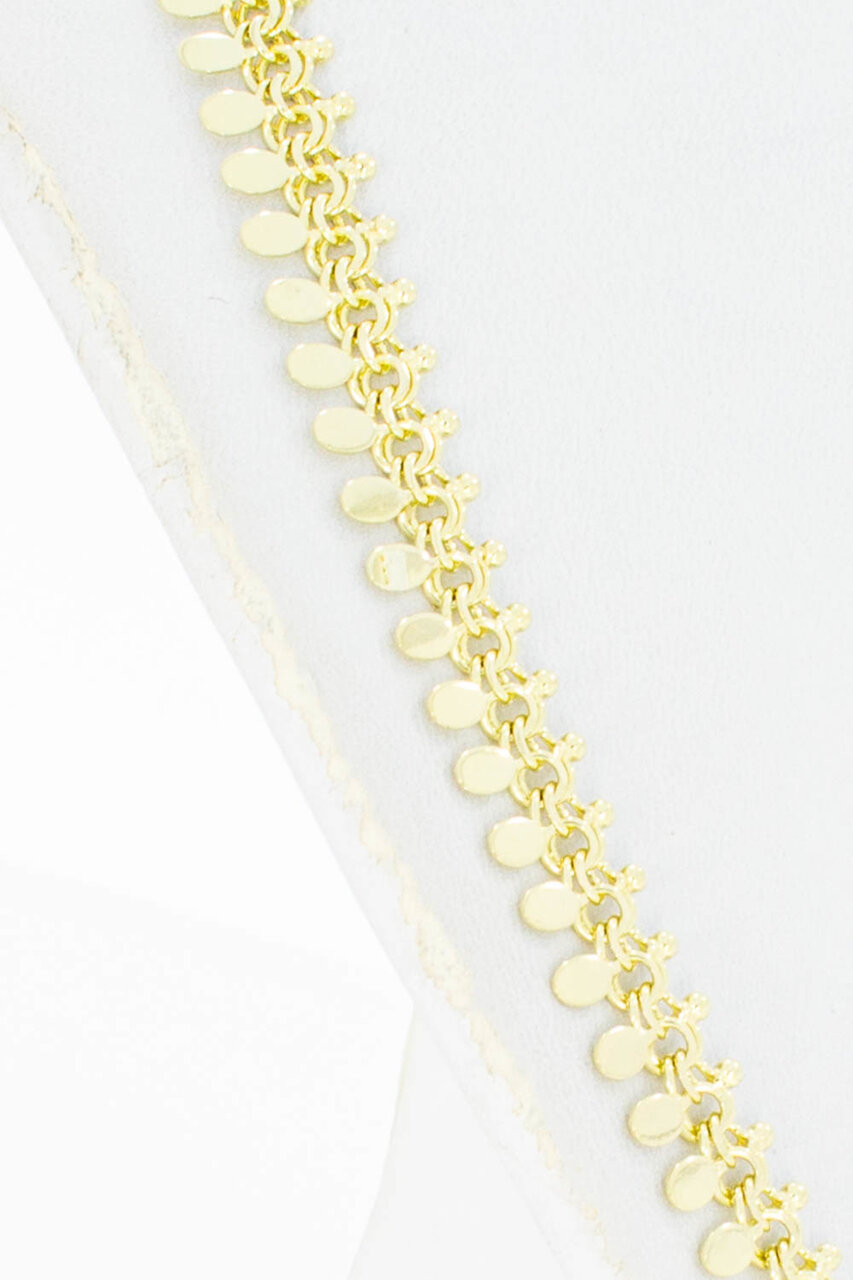 14 Karaat Vintage Spijltjes Collier - 43 cm
