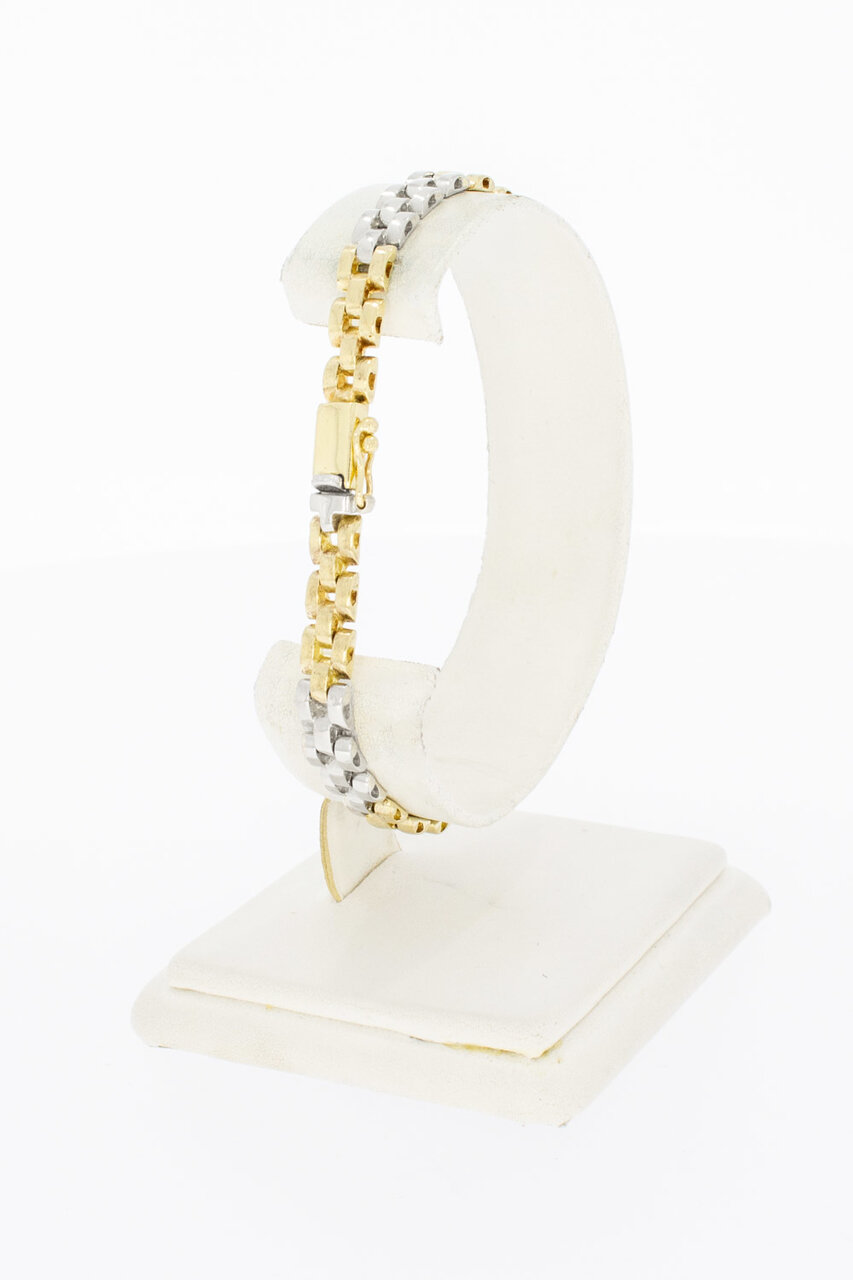 14 Karaat goud Tank armband - 19,6 cm