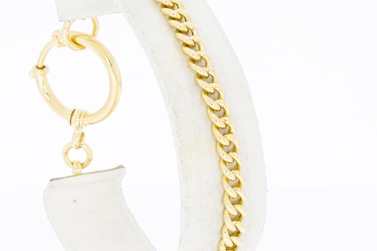14 Karaat Gourmetarmband goud - 20,5 cm