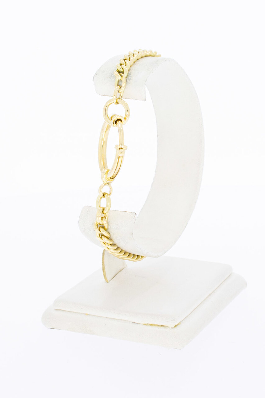 14 Karaat Gourmetarmband goud - 20,5 cm