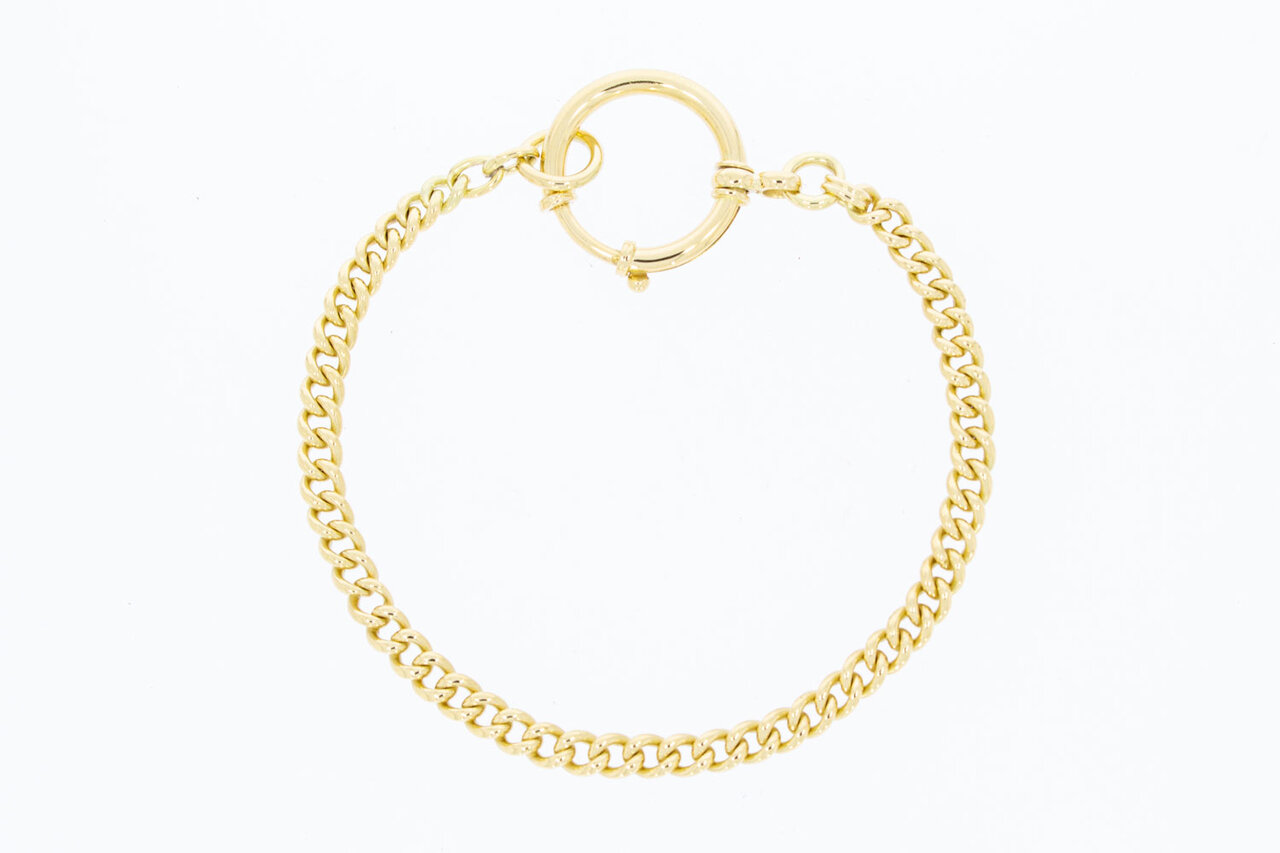 14 Karaat Gourmetarmband goud - 20,5 cm