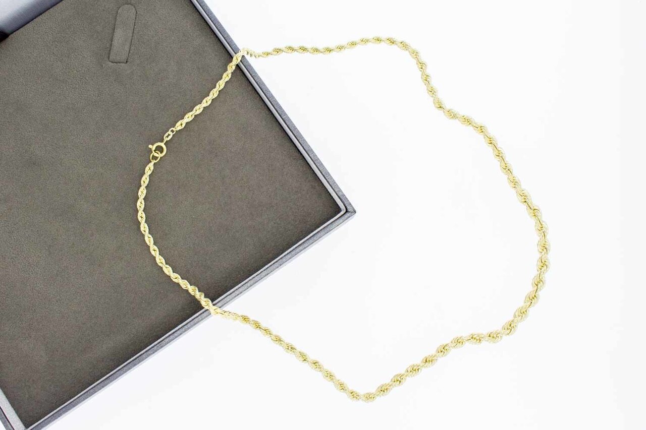 14 Karaat Koordketting goud - 50,6 cm