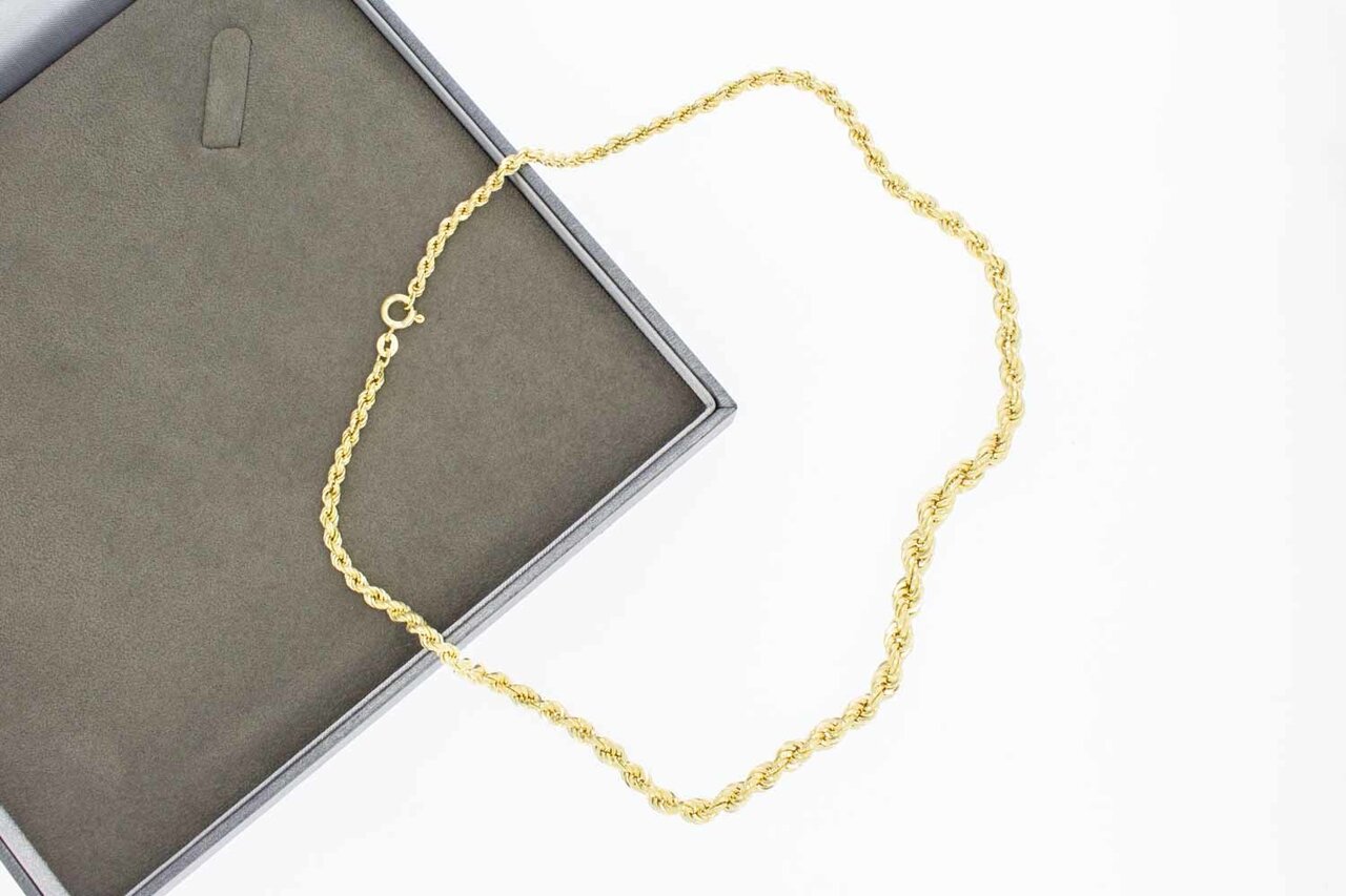 Gouden Koordketting 14 karaat - 46 cm
