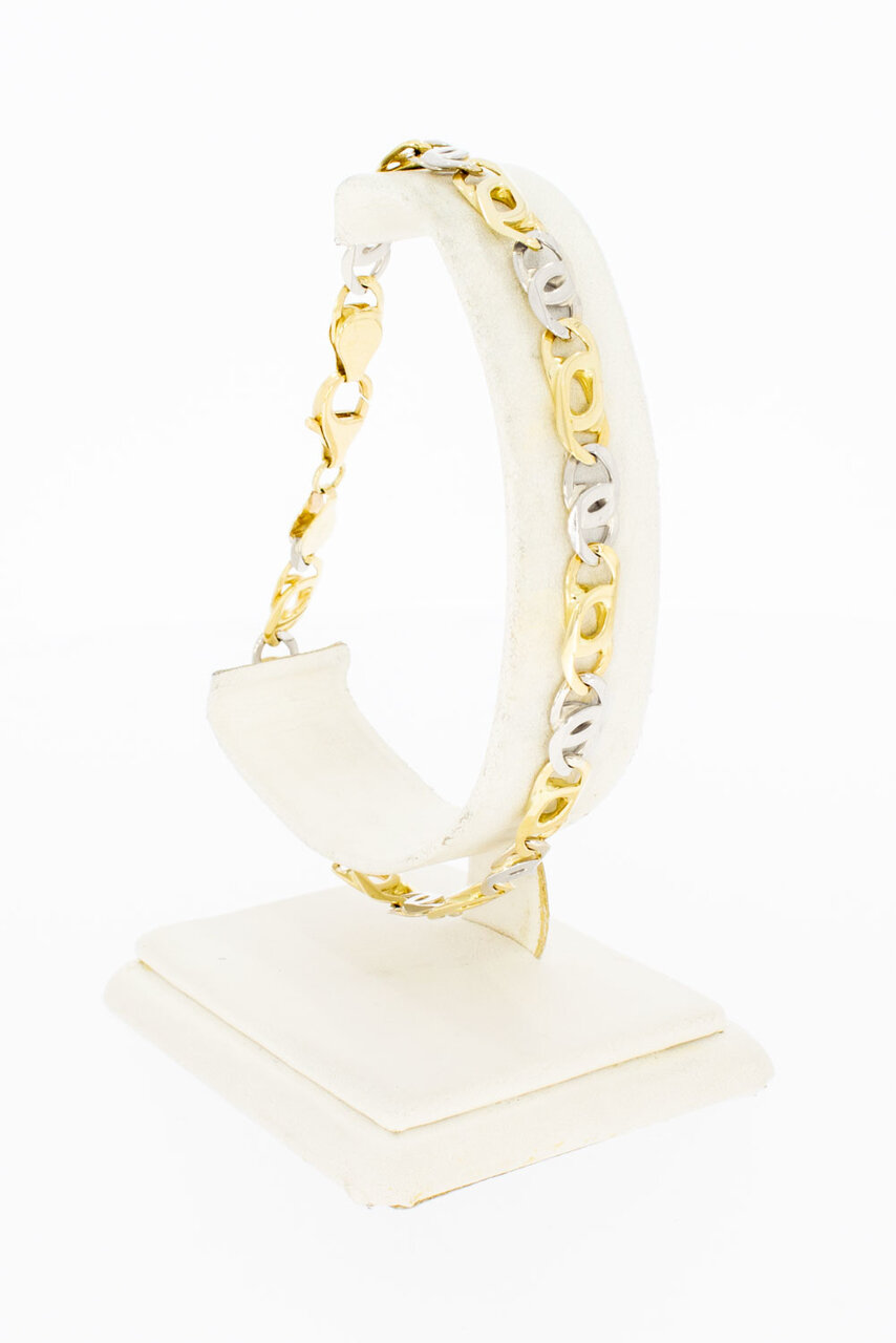 14 Karaat goud Valkoog armband - 23,4 cm