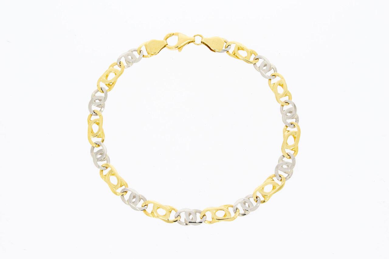14 Karaat goud Valkoog armband - 23,4 cm