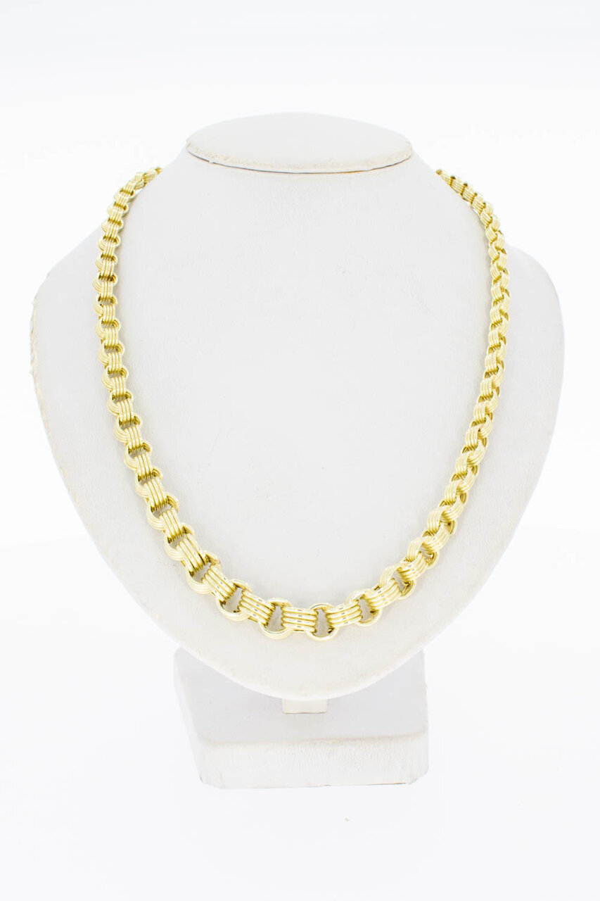 14 Karaat Jasseron hals ketting - 47 cm