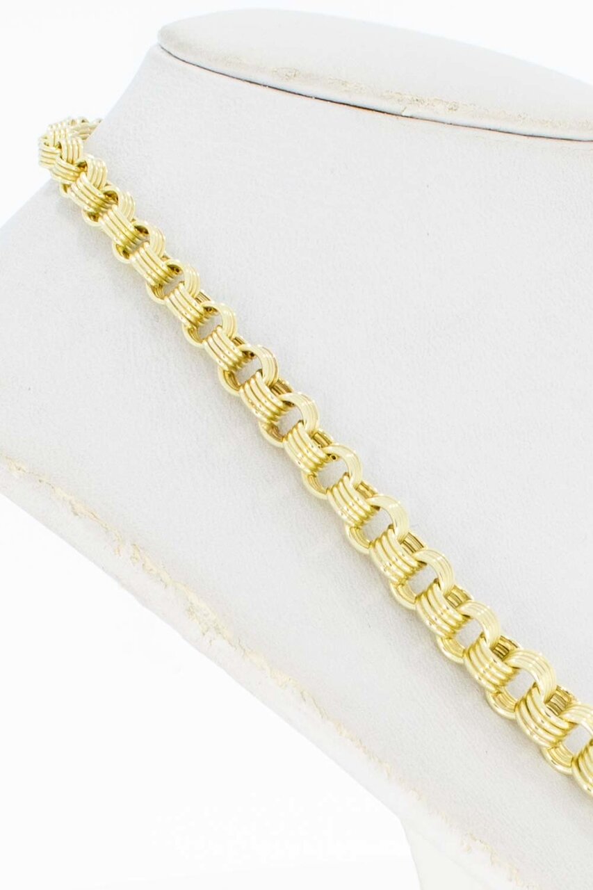 14 Karaat Jasseron hals ketting - 47 cm